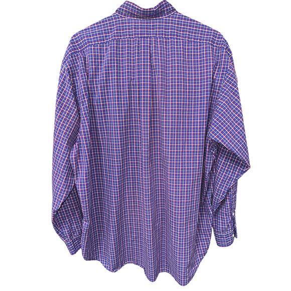 Ralph Lauren Men’s Blake Button Down Shirt Purple Check XL Casual Preppy - Picture 2 of 7